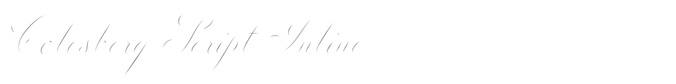 Colesberg Script Inline